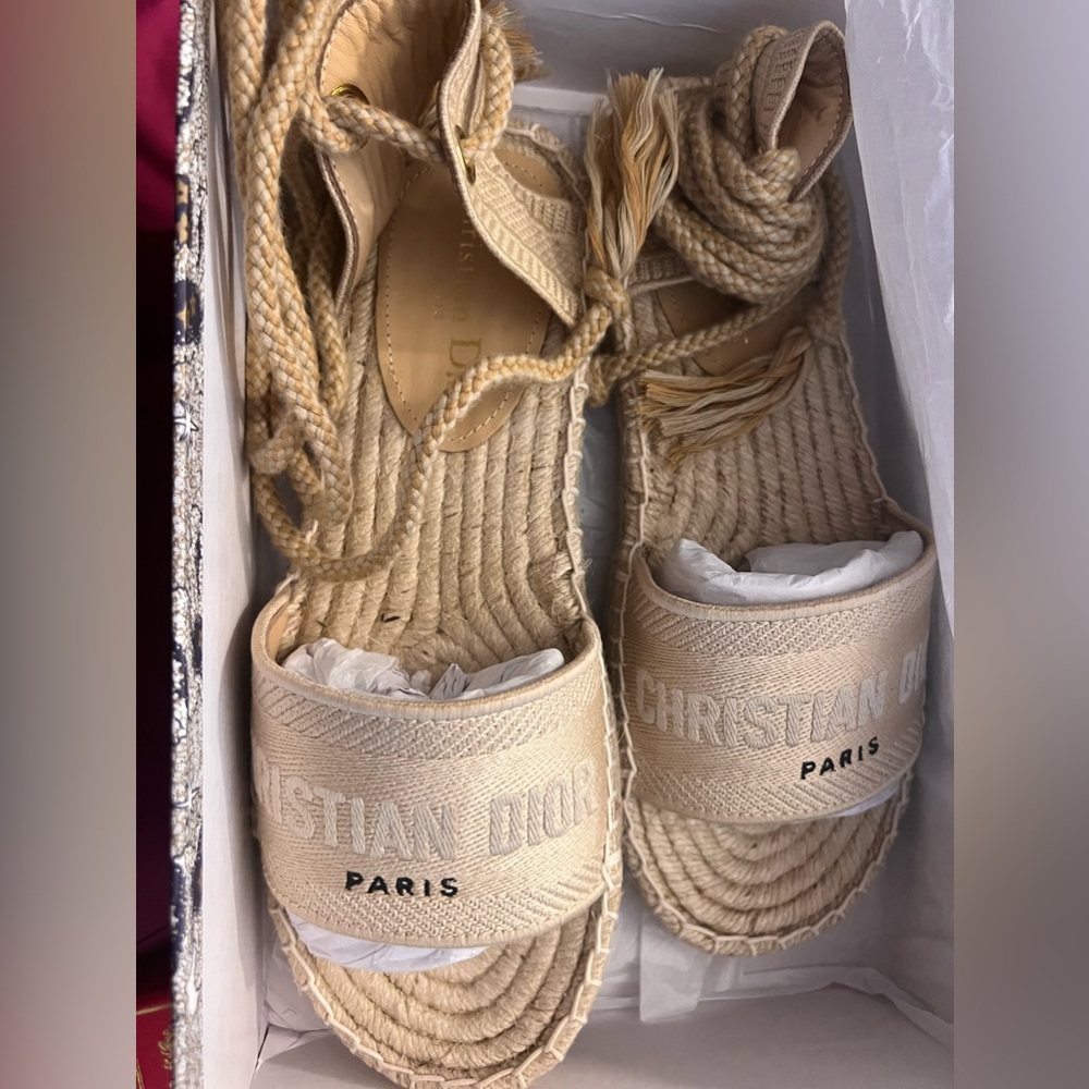 DIOR ESPADRILLES SIZE 40